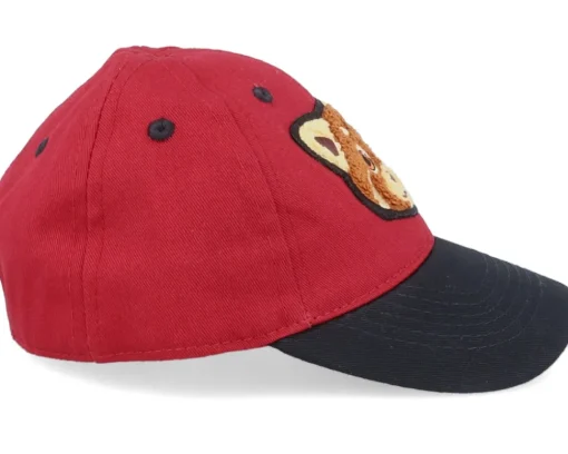 Kids-Kiddo Cap Kids Red Panda Chenille Patch Red/Black Adjustable -