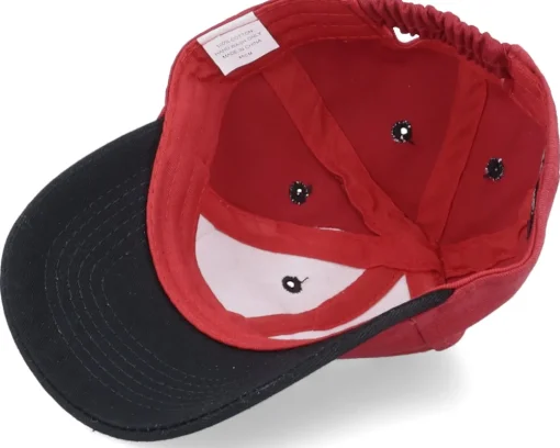 Kids-Kiddo Cap Kids Red Panda Chenille Patch Red/Black Adjustable -