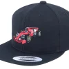 Discount Kiddo Cap Kids Red Racing Car Black Snapback -
