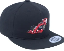 Discount Kiddo Cap Kids Red Racing Car Black Snapback -