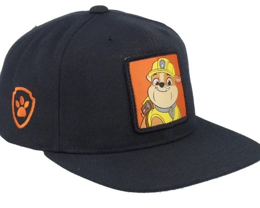 Kids-PAW Patrol Kids Rubble Patch Snapback - Black