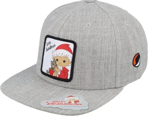 Outlet Unser Sandmännchen Kids Sandmännchen & Cat Patch Heather Grey Snapback -