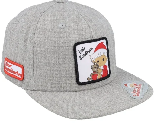 Outlet Unser Sandmännchen Kids Sandmännchen & Cat Patch Heather Grey Snapback -