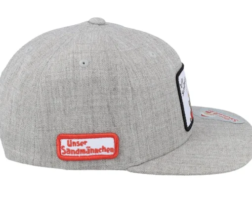 Outlet Unser Sandmännchen Kids Sandmännchen & Cat Patch Heather Grey Snapback -
