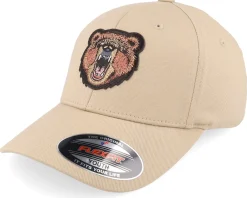 Outlet Kiddo Cap Kids Savage Bear Khaki Flexfit -