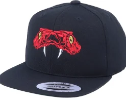 Snapback-Kiddo Cap Kids Scarlet Red Viper Black Snapback -