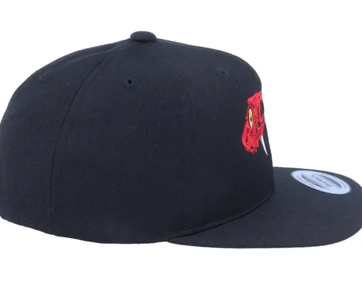 New Kiddo Cap Kids Scarlet Red Viper Black Snapback -