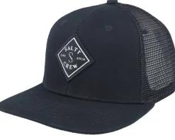 Kids-Salty Crew Kids Sealine Boys Retro Black Trucker -