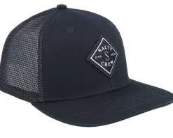 Kids-Salty Crew Kids Sealine Boys Retro Black Trucker -