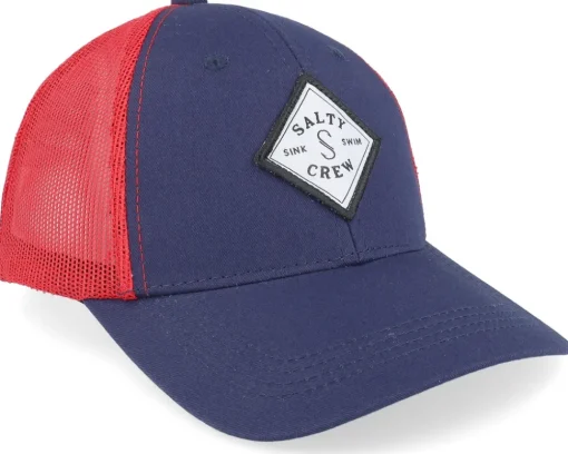 Sale Salty Crew Kids Sealine Boys Retro Navy/Red Trucker -