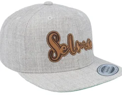 Snapback-Kiddo Cap Kids Selma Engraved Patch Heather Snapback - Grey
