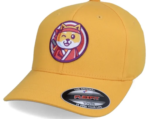 Discount Kiddo Cap Kids Shabo The Shiba Yellow Flexfit -
