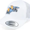 Trucker-Kiddo Cap Kids Shark Drag Car Kids White Trucker -