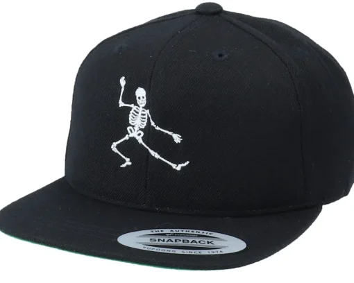 Snapback | Kids-Kiddo Cap Kids Skeleton Move Black Snapback -