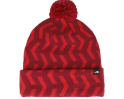 Best The North Face Kids Ski Tuke Red Pom -