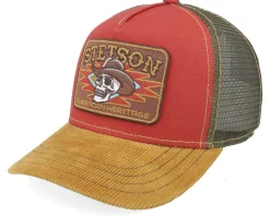 Trucker-Stetson Kids Skull Yellow/Cardinal Trucker -