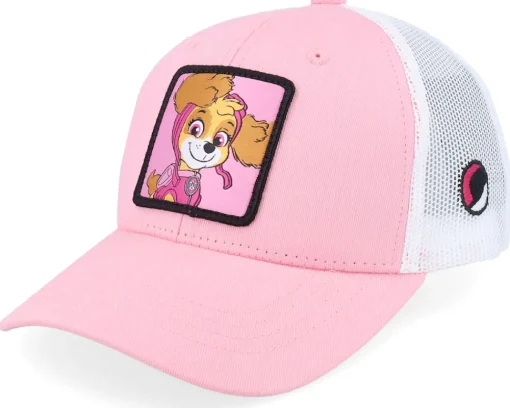 New PAW Patrol Kids Skye Patch Pink/White Trucker -