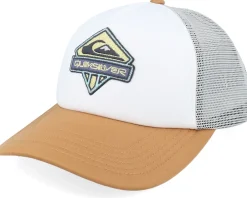 Kids-Quiksilver Kids Slab Scratch White/Bran Foam A-Frame Trucker -