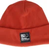 New Jack Wolfskin Kids Smileyworld Teen Beanie Intense Rust Cuff -
