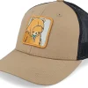 Best Kiddo Cap Kids Smiling Teddy Patch Caramel/Black Trucker -