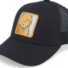 Sale Kiddo Cap Kids Smiling Teddy Patch Black Trucker -