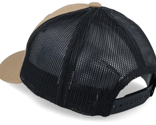 Best Kiddo Cap Kids Smiling Teddy Patch Caramel/Black Trucker -