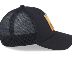 Sale Kiddo Cap Kids Smiling Teddy Patch Black Trucker -