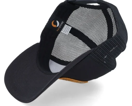 Sale Kiddo Cap Kids Smiling Teddy Patch Black Trucker -