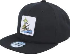 Snapback | Kids-Moomin Kids Snufkin Fishing Black Snapback -