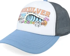 Kids-Quiksilver Kids Solar Eye Coronet Blue A-Frame Trucker -