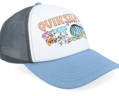 Kids-Quiksilver Kids Solar Eye Coronet Blue A-Frame Trucker -