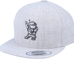 Snapback-Kiddo Cap Kids Space Pose Heather Grey Snapback -