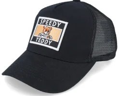 Outlet Kiddo Cap Kids Speedy Teddy Patch Black Trucker -