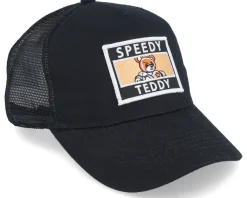 Outlet Kiddo Cap Kids Speedy Teddy Patch Black Trucker -