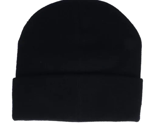 Cuff Beanies-Upfront Kids Spinback Youth Beanie Black Cuff -