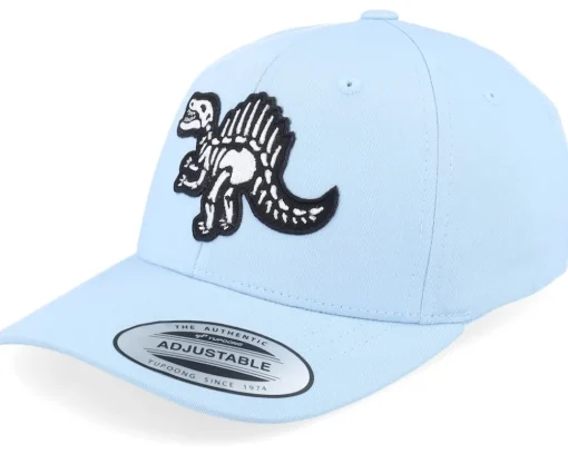 Kids-Kiddo Cap Kids Spinosaurus Skeleton Patch Carolina Blue Adjustable -
