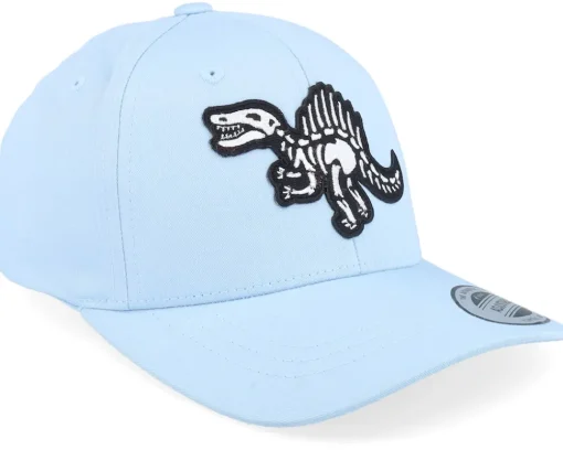 Kids-Kiddo Cap Kids Spinosaurus Skeleton Patch Carolina Blue Adjustable -