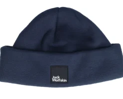 Hot Jack Wolfskin Kids Spirit Fleece Beanie Y Night Blue Cuff -
