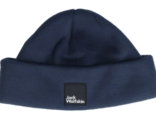 Hot Jack Wolfskin Kids Spirit Fleece Beanie Y Night Blue Cuff -