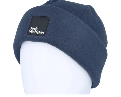 Hot Jack Wolfskin Kids Spirit Fleece Beanie Y Night Blue Cuff -