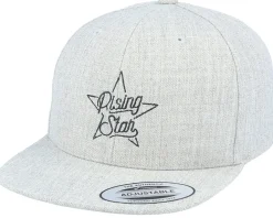 Snapback-Kiddo Cap Kids Star Heather Grey Snapback -