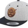 Snapback-Kiddo Cap Kids Stegosaurus Patch Heather Grey/Black Snapback -