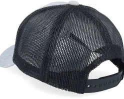 Kids-Kiddo Cap Kids Stegosaurus Patch Heather Grey/Black Trucker -