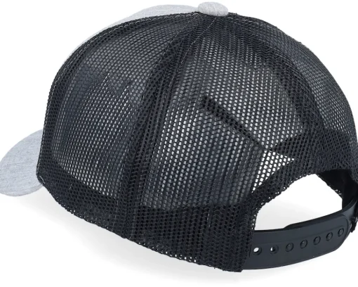Kids-Kiddo Cap Kids Stegosaurus Patch Heather Grey/Black Trucker -