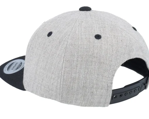 Snapback-Kiddo Cap Kids Stegosaurus Patch Heather Grey/Black Snapback -