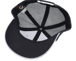 Kids-Kiddo Cap Kids Stegosaurus Patch Heather Grey/Black Trucker -