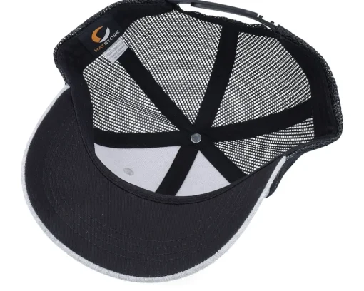 Kids-Kiddo Cap Kids Stegosaurus Patch Heather Grey/Black Trucker -