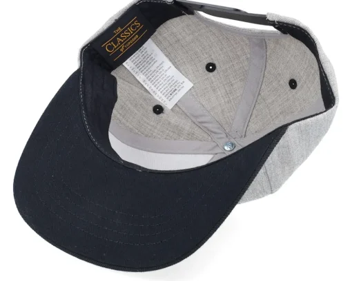 Snapback-Kiddo Cap Kids Stegosaurus Patch Heather Grey/Black Snapback -