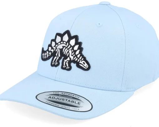 Adjustable-Kiddo Cap Kids Stegosaurus Skeleton Patch Carolina Blue Adjustable -