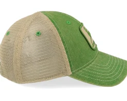 Trucker | Kids-John Deere Kids Stone Washed Logo Cap Ivory/Dark Green Trucker -
